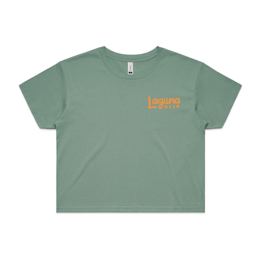 Women's Laguna Palm Crop Tee Shirt