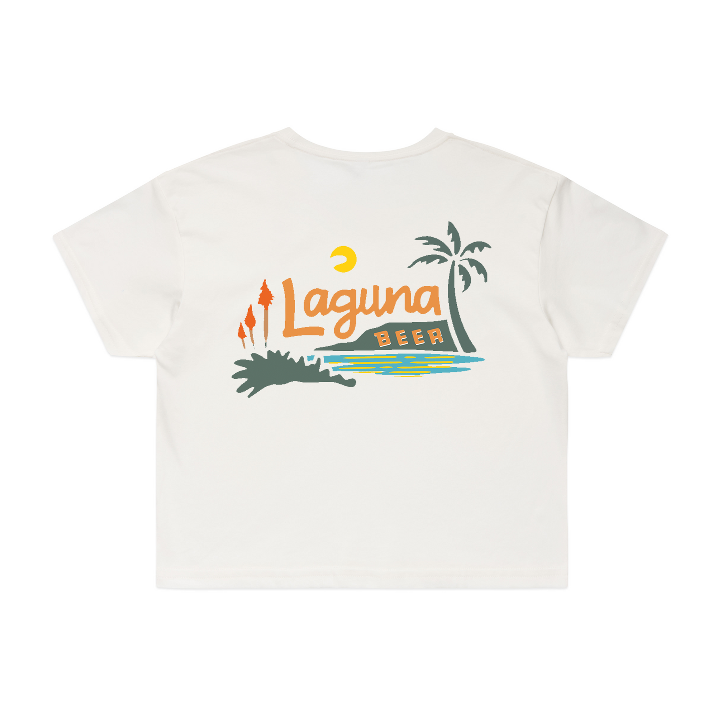 Women's Laguna Palm Crop Tee Shirt