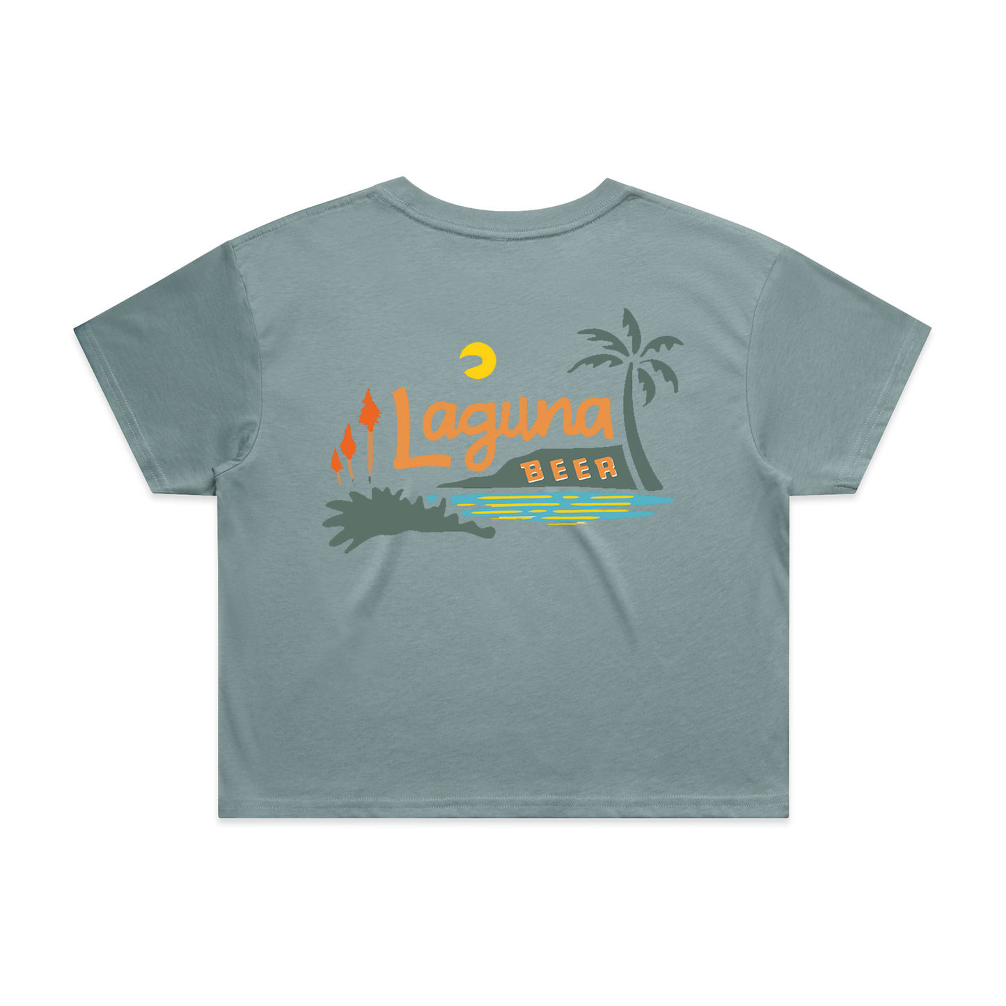 Women's Laguna Palm Crop Tee Shirt