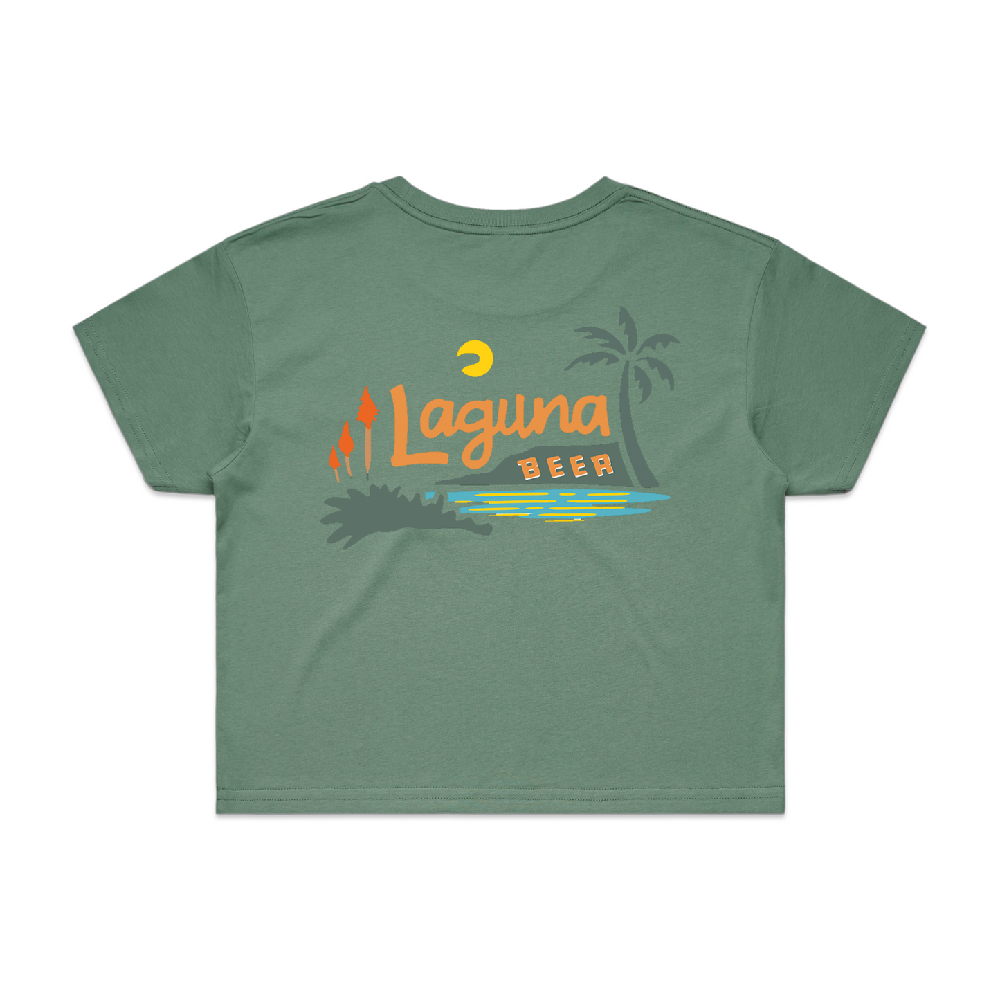 Women's Laguna Palm Crop Tee Shirt