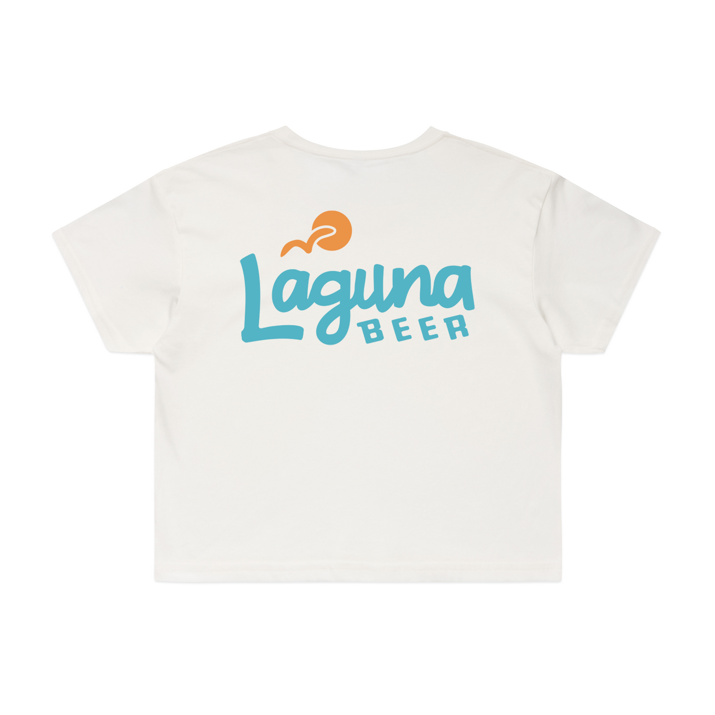 Women's Laguna Beer Logo Crop Tee Shirt