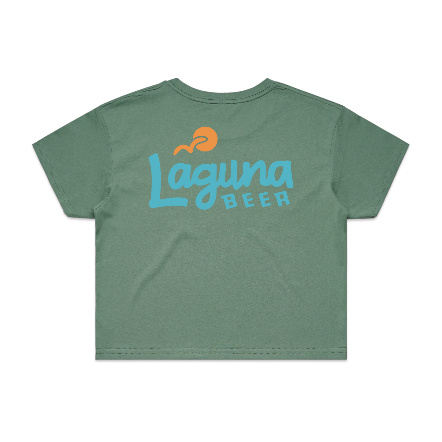 Women's Laguna Beer Logo Crop Tee Shirt